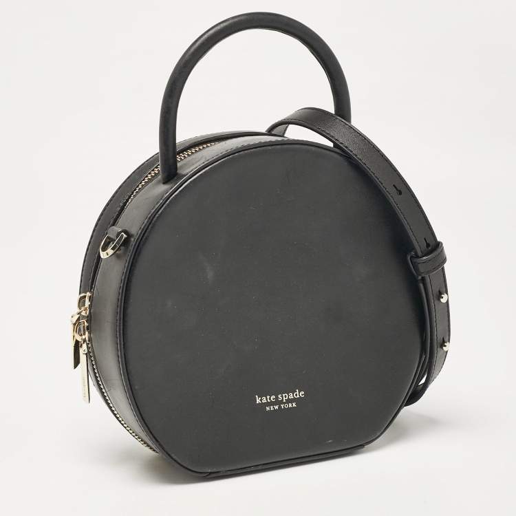 Pre Owned Kate Spade Black Leather Small Andi Canteen Shoulder Bag
