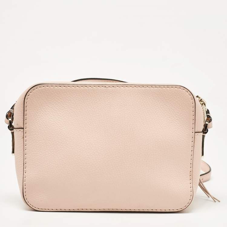 Pre Owned Kate Spade Pink Leather Kingston Drive Arla Crossbody Bag