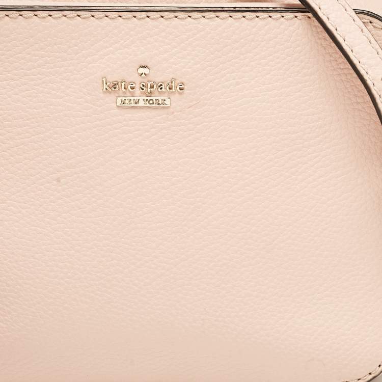 Pre Owned Kate Spade Pink Leather Kingston Drive Arla Crossbody Bag