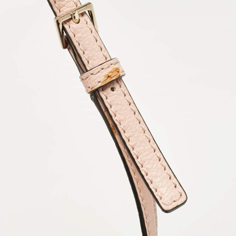 Pre Owned Kate Spade Pink Leather Kingston Drive Arla Crossbody Bag