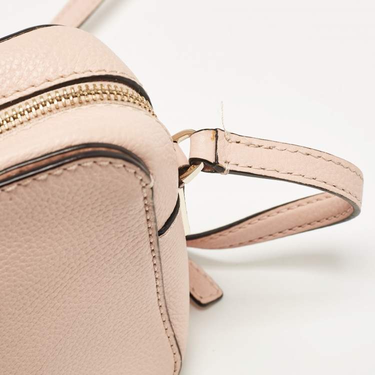 Pre Owned Kate Spade Pink Leather Kingston Drive Arla Crossbody Bag