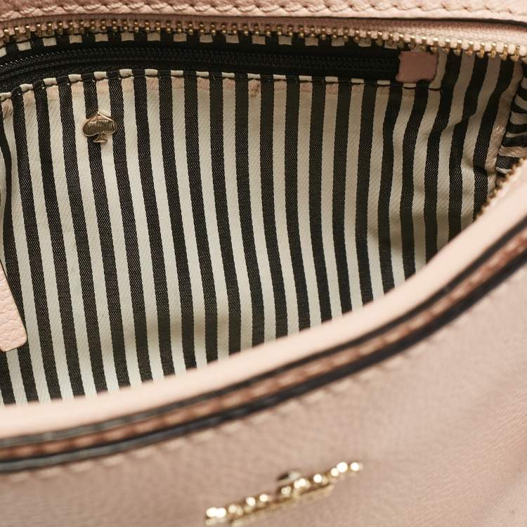 Pre Owned Kate Spade Pink Leather Kingston Drive Arla Crossbody Bag
