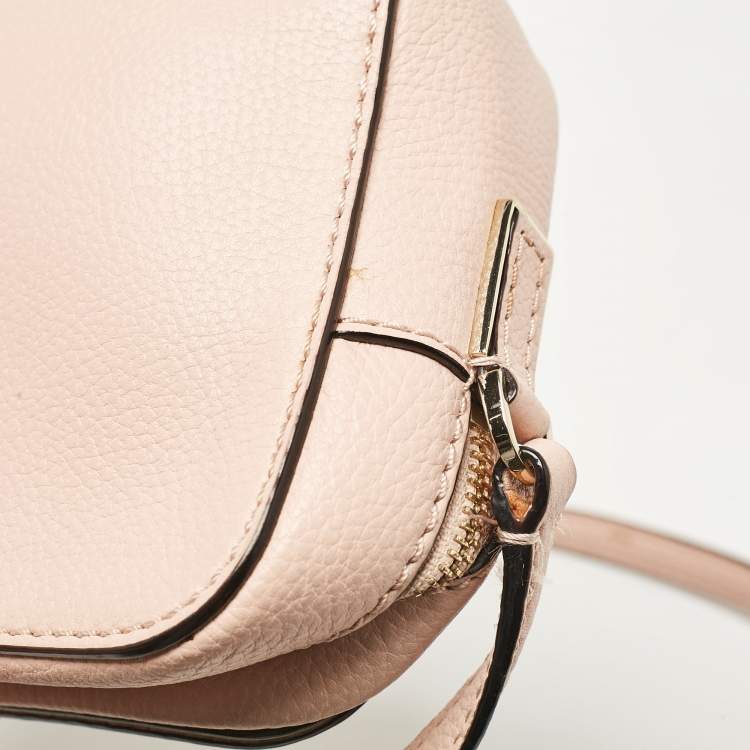 Pre Owned Kate Spade Pink Leather Kingston Drive Arla Crossbody Bag
