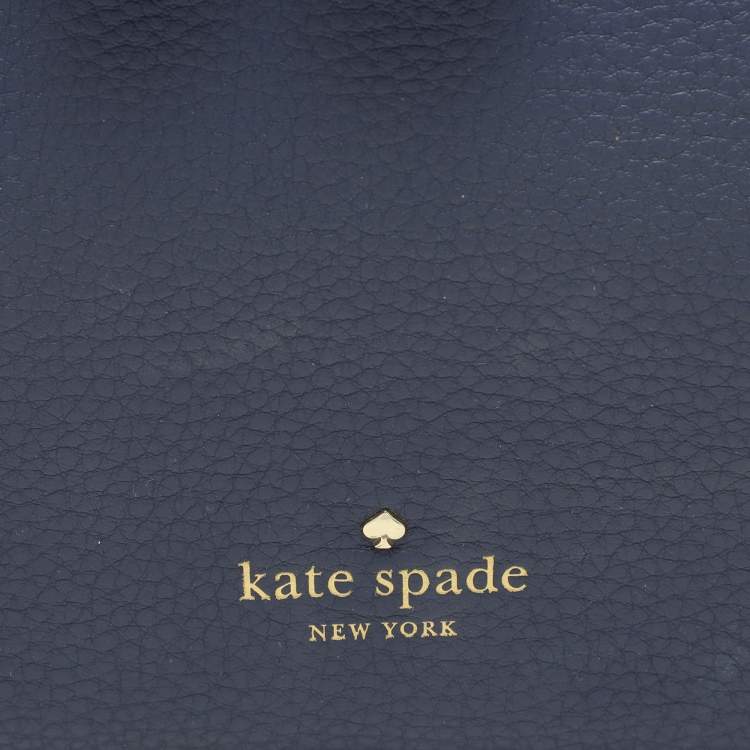 Pre Owned Kate Spade Blue Leather Hayes Street Tote