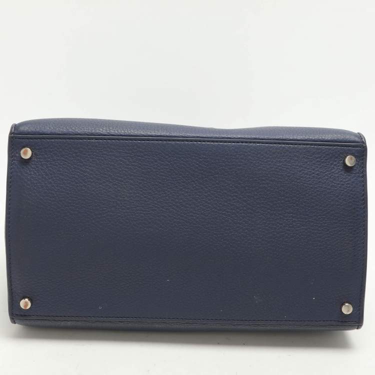 Pre Owned Kate Spade Blue Leather Hayes Street Tote