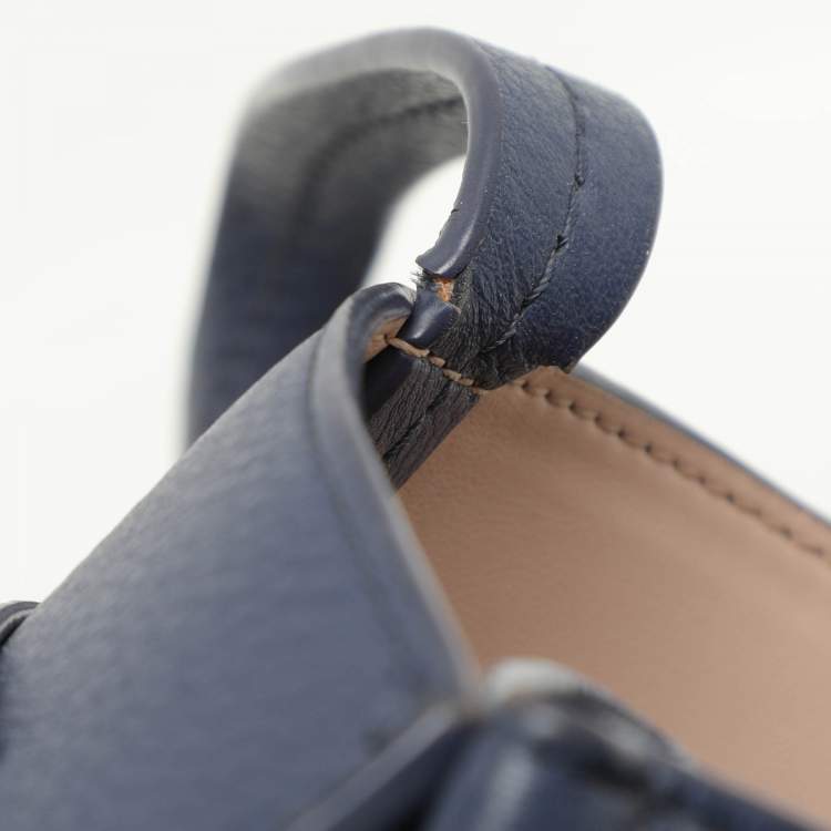 Pre Owned Kate Spade Blue Leather Hayes Street Tote