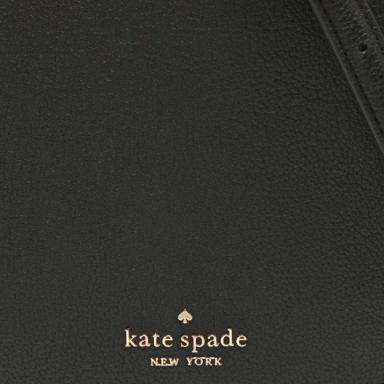 Pre Owned Kate Spade Black Leather Luna Crescent Crossbody Bag