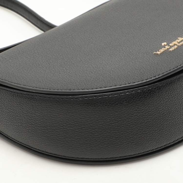 Pre Owned Kate Spade Black Leather Luna Crescent Crossbody Bag