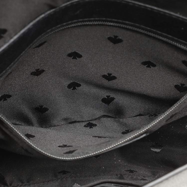 Pre Owned Kate Spade Black Leather Luna Crescent Crossbody Bag