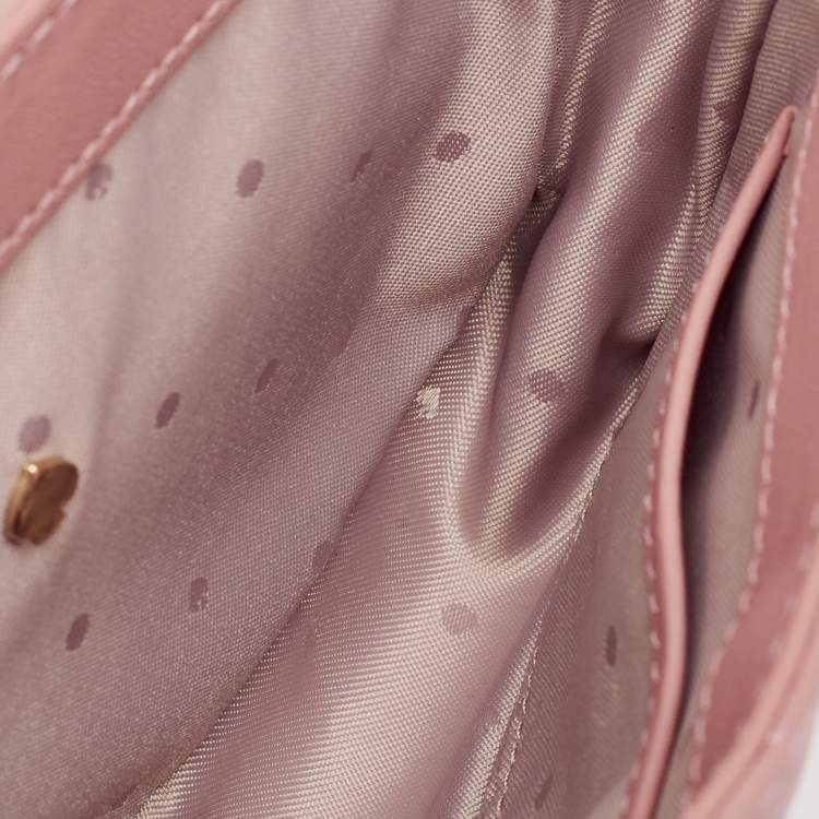 Pre Owned Kate Spade Pink Quilted Leather Mini Emerson Place Vivenna Shoulder Bag
