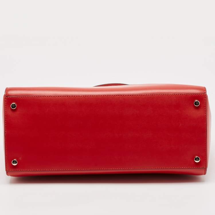 Pre Owned Kate Spade Red Leather Beacon Court Jeanne Tote