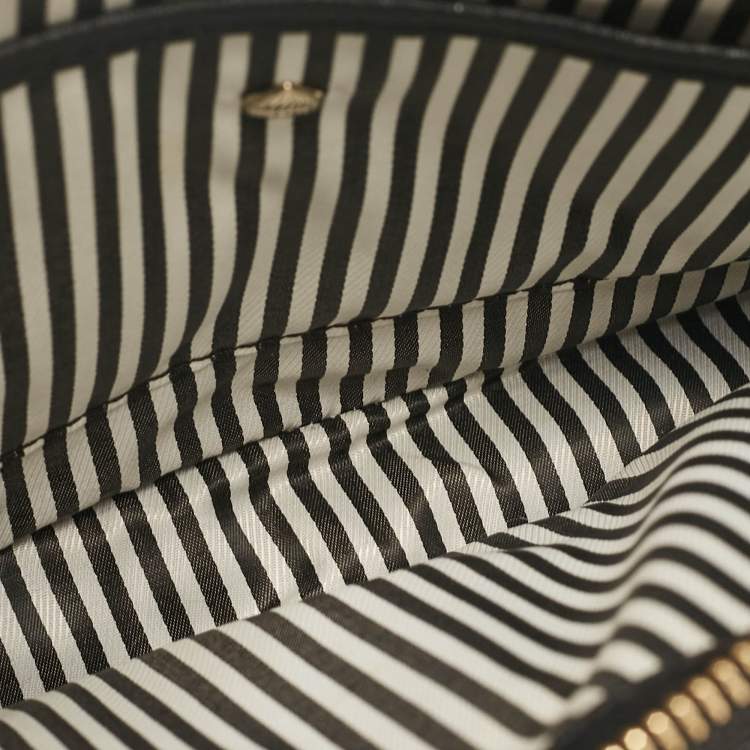 Pre Owned Kate Spade Beige/Black Leather Cameron Street Clarise Crossbody Bag