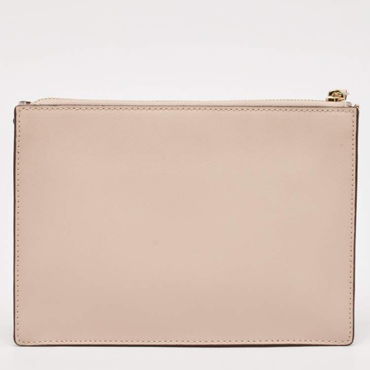 Pre Owned Kate Spade Light Pink Leather Cameron Street Clarise Crossbody Bag