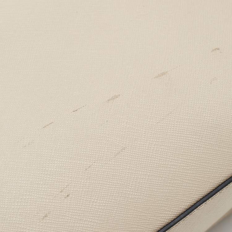 Pre Owned Kate Spade Beige/Black Leather Cameron Street Candace Tote