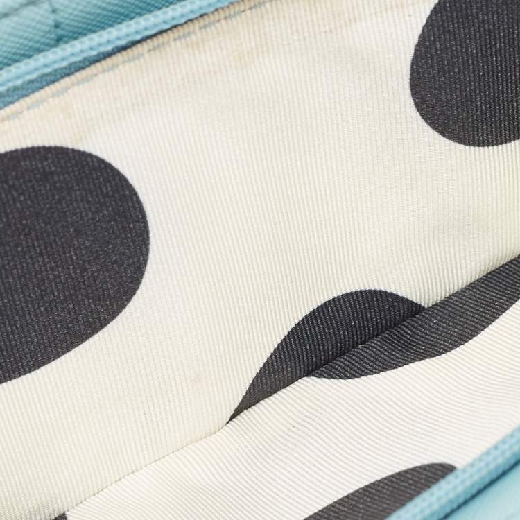 Pre Owned Kate Spade Light Blue Leather Bifold Continental Wallet