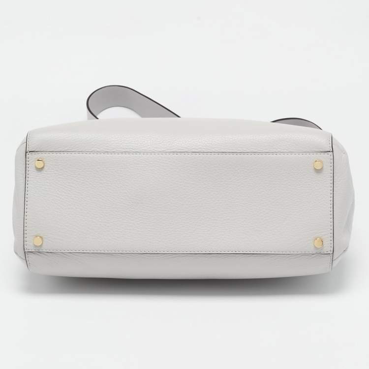 Pre Owned Kate Spade Grey Leather Larson Tote