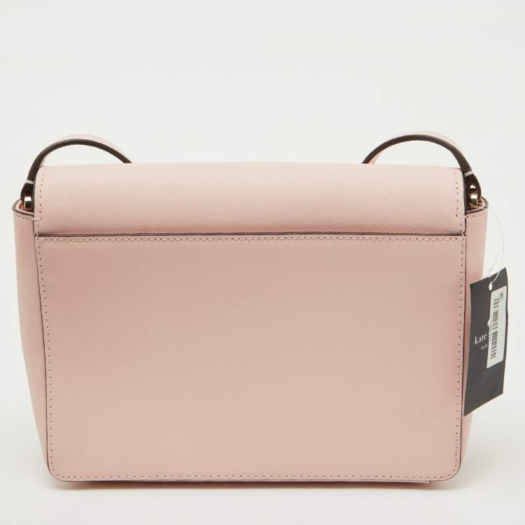 Pre Owned Kate Spade Light Pink Saffiano Leather Cove Street Dody Crossbody Bag