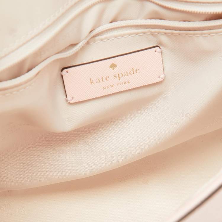 Pre Owned Kate Spade Light Pink Saffiano Leather Cove Street Dody Crossbody Bag
