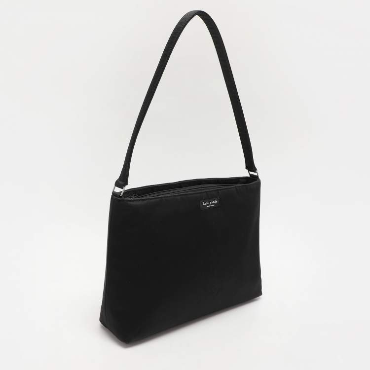 Pre Owned Kate Spade Black Nylon Shoulder Bag