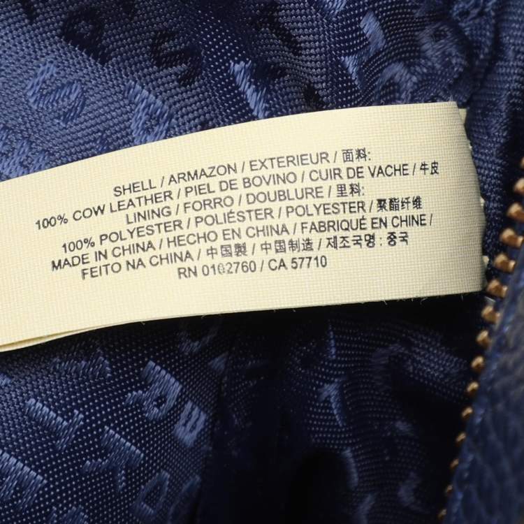 Pre Owned Kate Spade Blue Leather Mulberry Street Pyper Double Zip Crossbody Bag