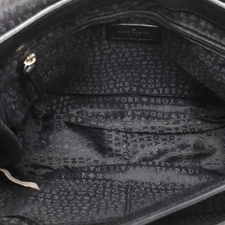 Pre Owned Kate Spade Black Leather Oliver Street Lilly Crossbody Bag