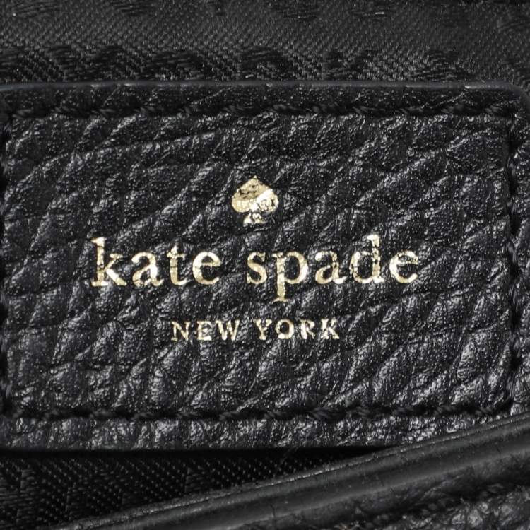 Pre Owned Kate Spade Black Leather Oliver Street Lilly Crossbody Bag