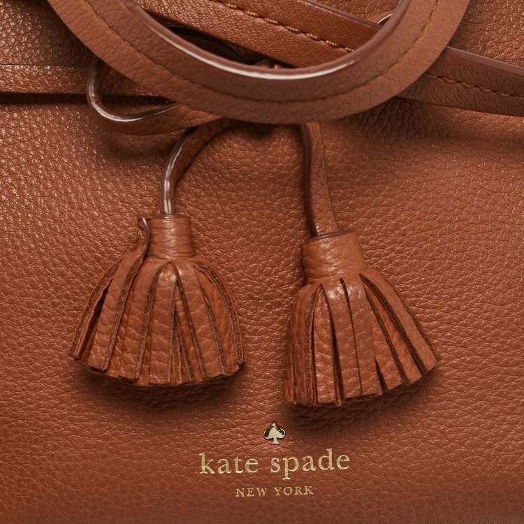 Pre Owned Kate Spade Brown Leather Mini Hayes Street Isobel Tote