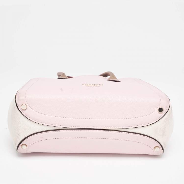Pre Owned Kate Spade Tricolor Leather Knott Satchel