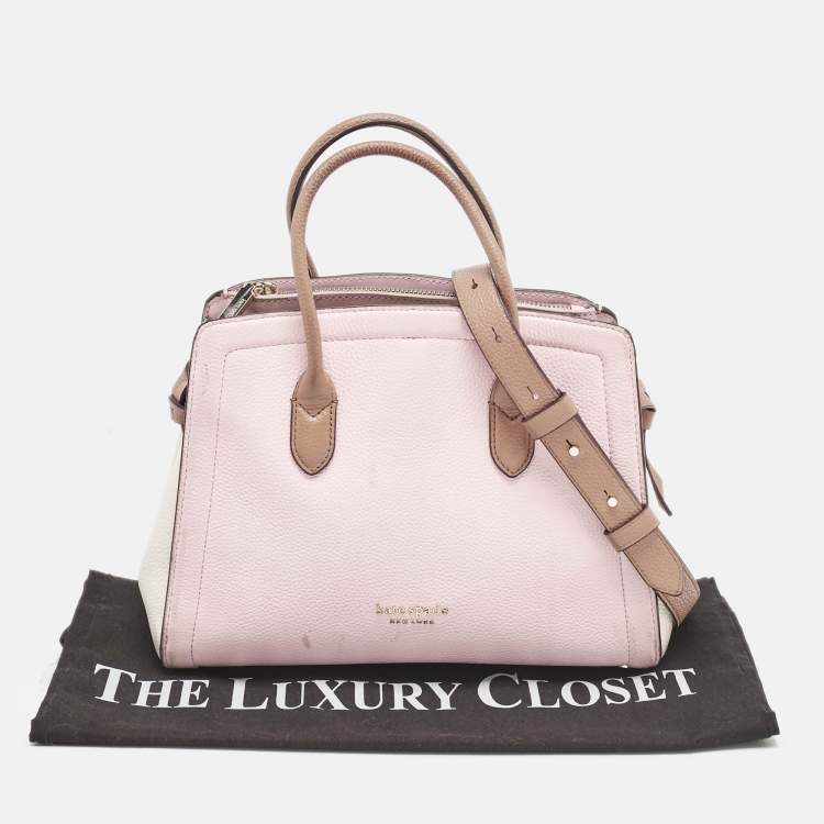 Pre Owned Kate Spade Tricolor Leather Knott Satchel