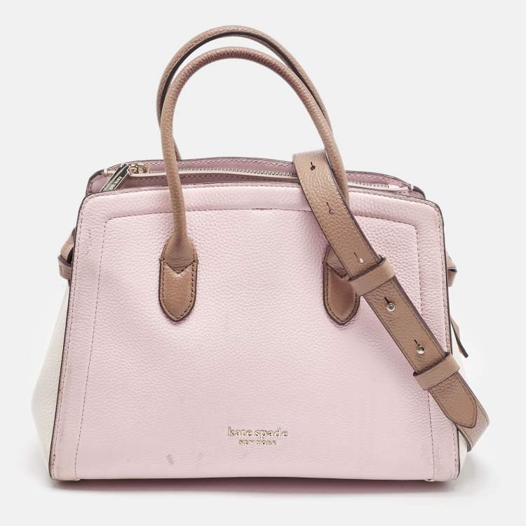 Pre Owned Kate Spade Tricolor Leather Knott Satchel