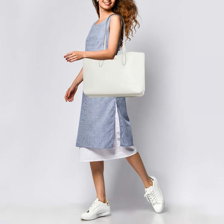 مملوكة مسبقًا Kate Spade Off White Leather Aldy Tote
