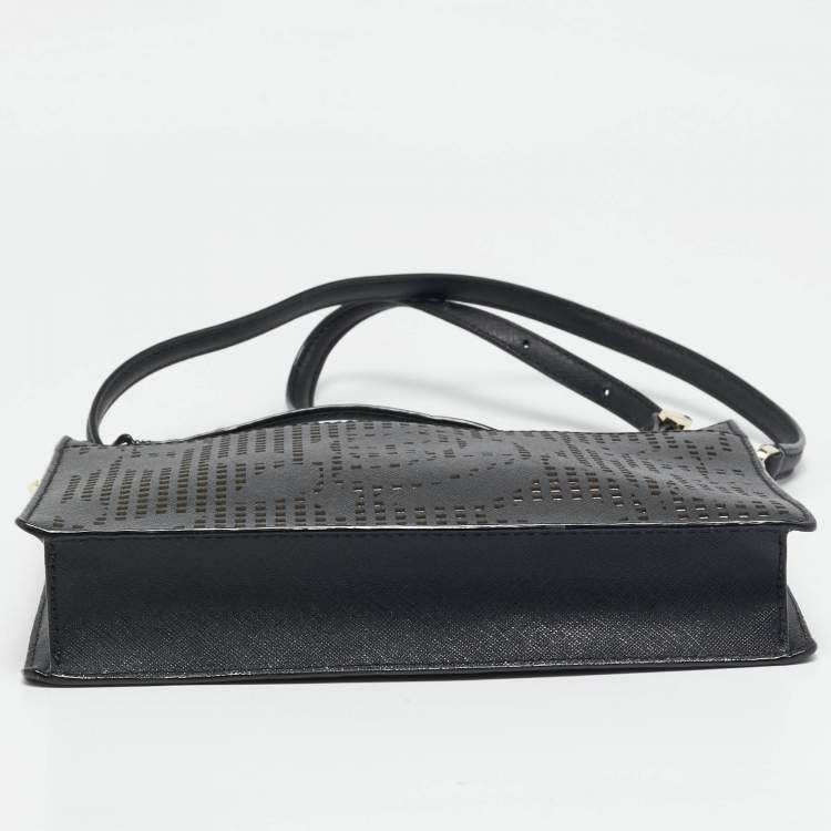 Pre Owned Kate Spade Black Leather Cameron Street Clarise Crossbody Bag  