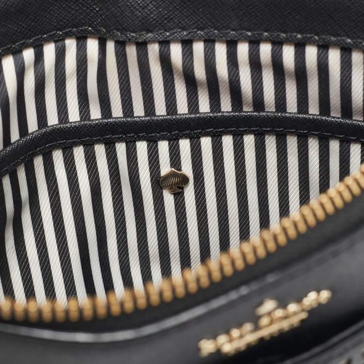 Pre Owned Kate Spade Black Leather Cameron Street Clarise Crossbody Bag  