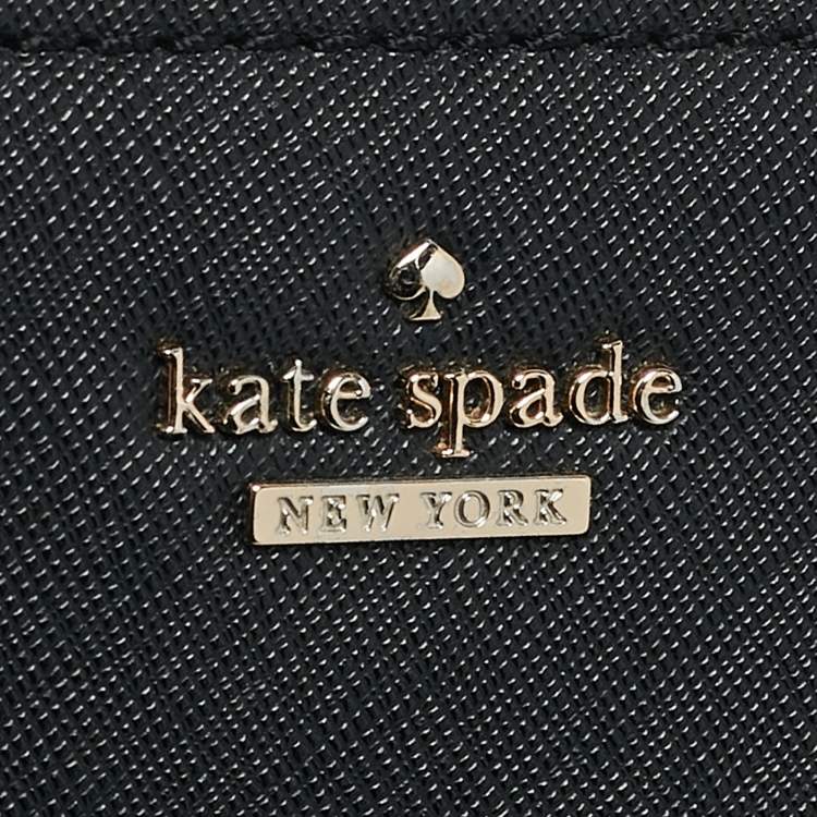 Pre Owned Kate Spade Black Saffiano Leather Cameron Street Zip Crossbody Bag