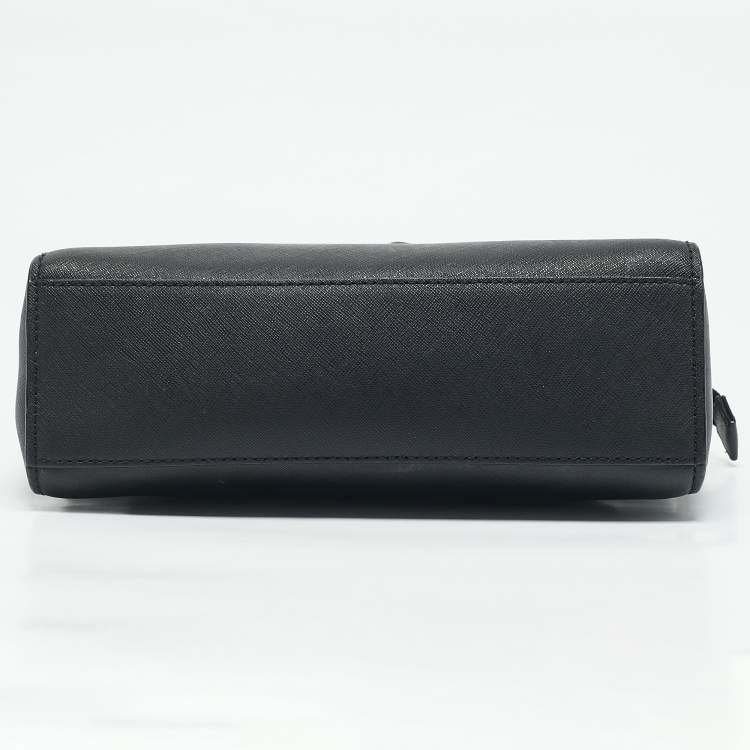 Pre Owned Kate Spade Black Saffiano Leather Cameron Street Zip Crossbody Bag
