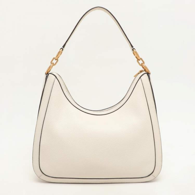Pre Owned Kate Spade White Leather Gramercy Hobo