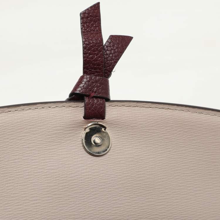 Pre Owned Kate Spade Burgundy Leather Knott Crossbody Bag