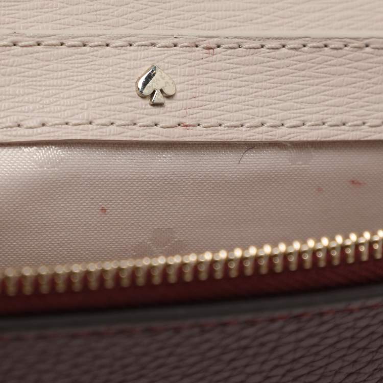 Pre Owned Kate Spade Burgundy Leather Knott Crossbody Bag