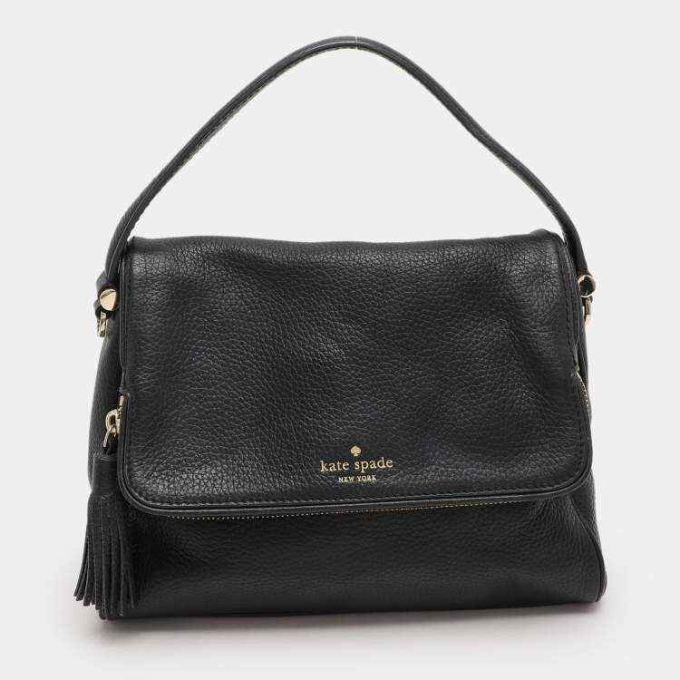 Pre Owned Kate Spade Black Leather Chester Street Shoulder Bag