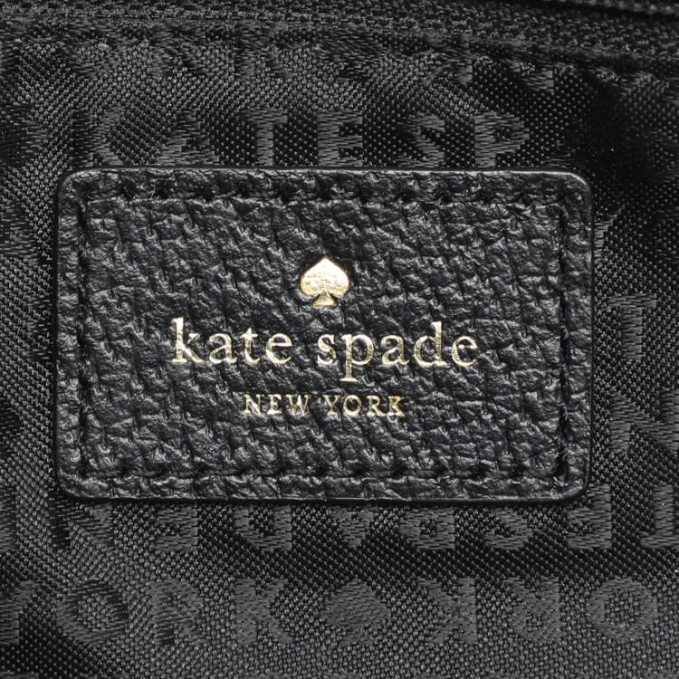 Pre Owned Kate Spade Black Leather Dome Satchel