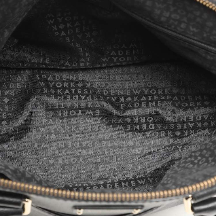 Pre Owned Kate Spade Black Leather Dome Satchel