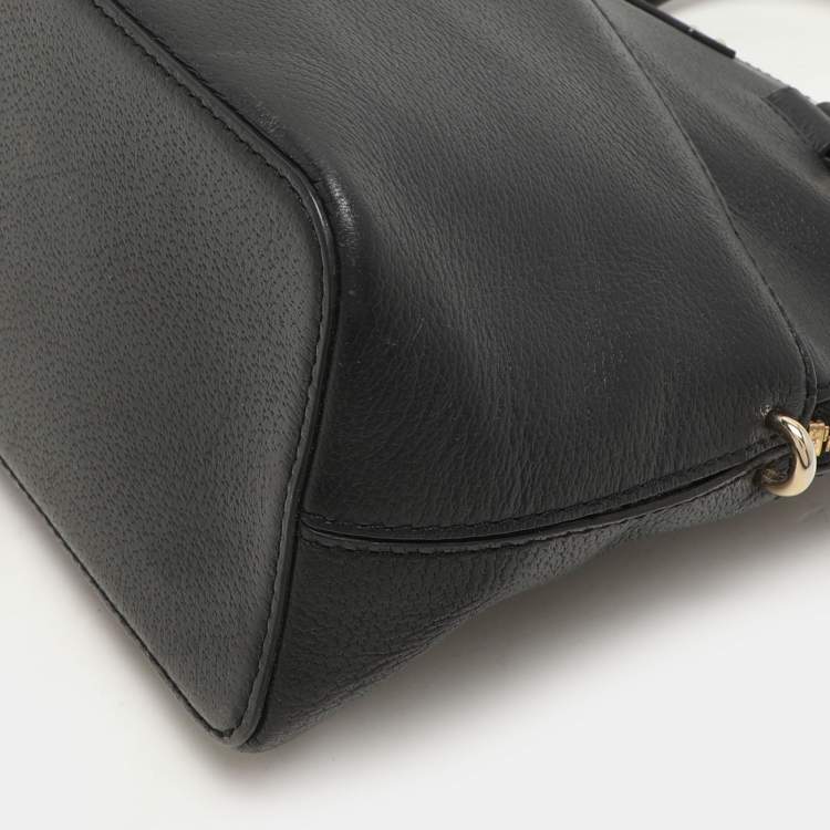 Pre Owned Kate Spade Black Leather Dome Satchel