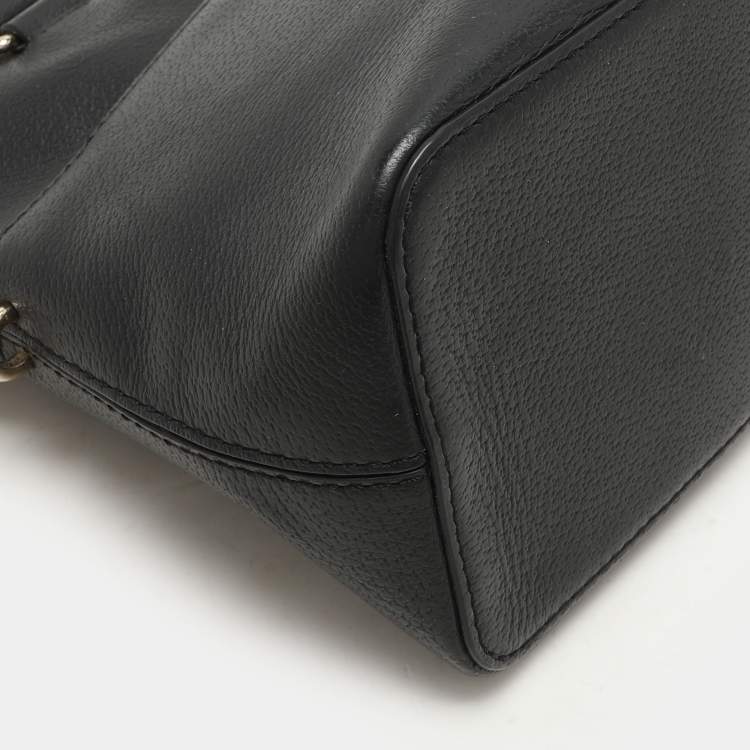 Pre Owned Kate Spade Black Leather Dome Satchel
