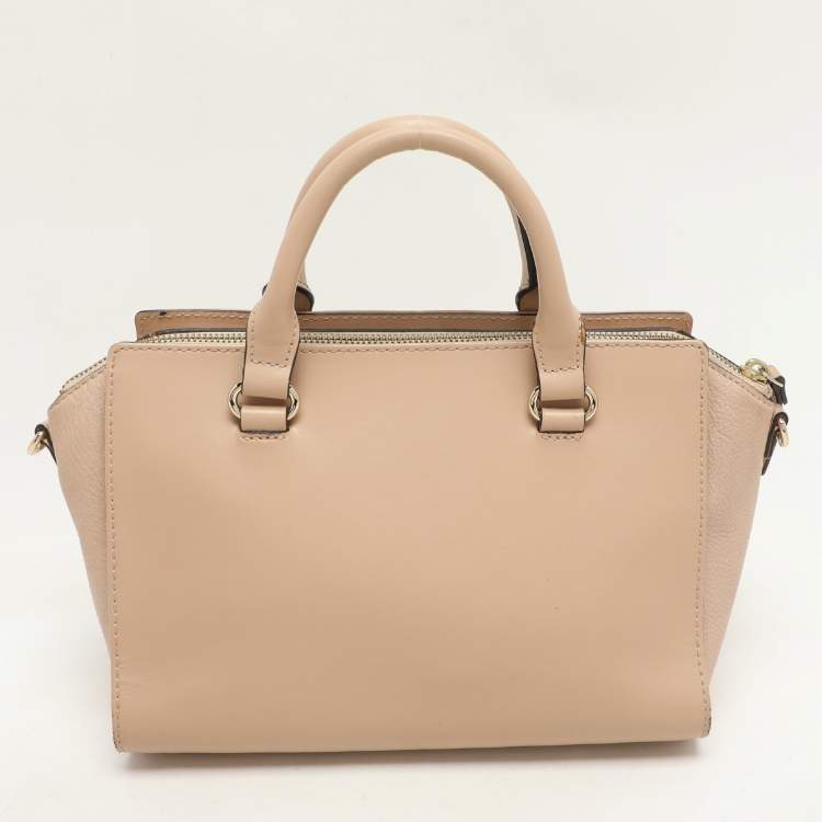 Pre Owned Kate Spade Beige Leather Satchel