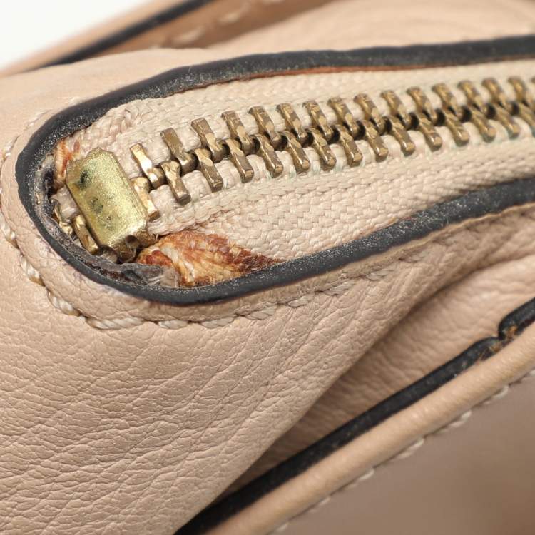 Pre Owned Kate Spade Beige Leather Satchel