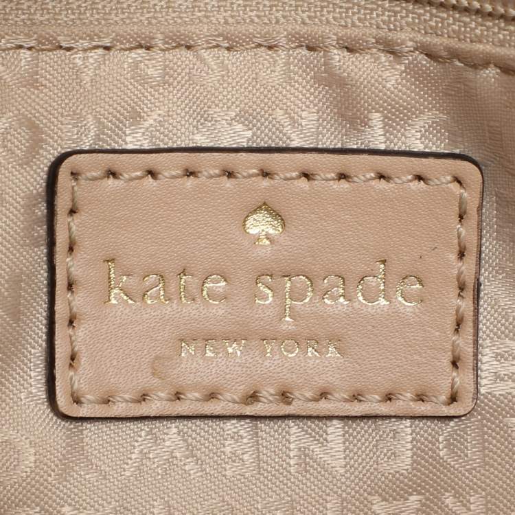 Pre Owned Kate Spade Beige Leather Satchel