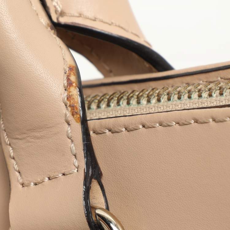 Pre Owned Kate Spade Beige Leather Satchel