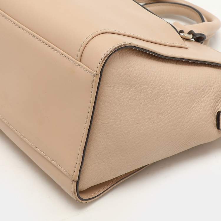 Pre Owned Kate Spade Beige Leather Satchel