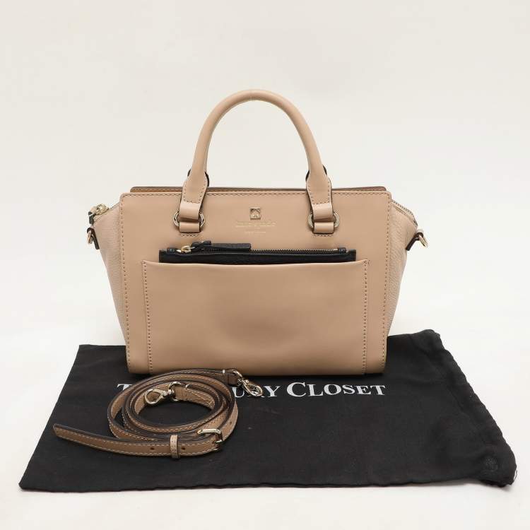 Pre Owned Kate Spade Beige Leather Satchel