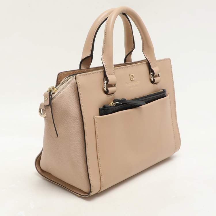 Pre Owned Kate Spade Beige Leather Satchel